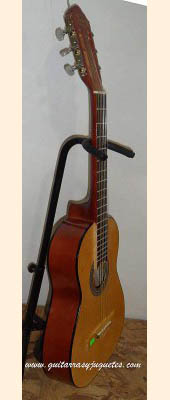 Guitarra económica modelo GTE sin curva de Paracho Vista 4